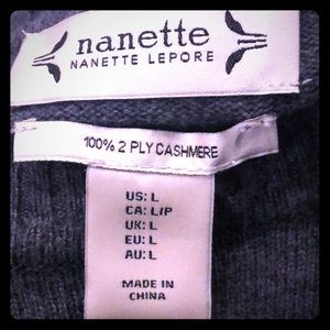 Spring-weight Cashmere Sweater - L- Nanette